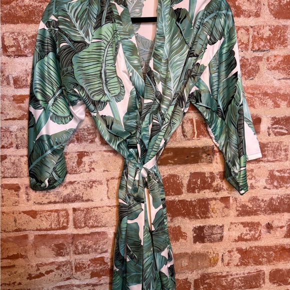 Slice Tropical Pineapple Print Women's Robe